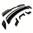Bakvinge Performance w/Gurney Flap-list – Gloss Black – Dark Horse Style – Ford Mustang 2024-2026 – bild 4