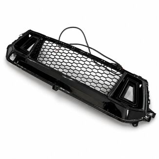 Övre grill With LED – DARKHORSE style – Gloss Black – Ford Mustang 2024-2026 GT, Ecoboost – bild 2