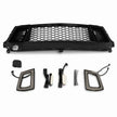 Övre grill With LED – V2 style – Gloss Black – Ford Mustang 2024-2026 GT, Ecoboost – bild 2