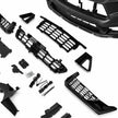 PREMIUM Frontstötfångare + LED/DRL Blinkers – Dark Horse Style – Gloss Black – Ford Mustang 2018-2023 GT, Ecoboost – bild 6