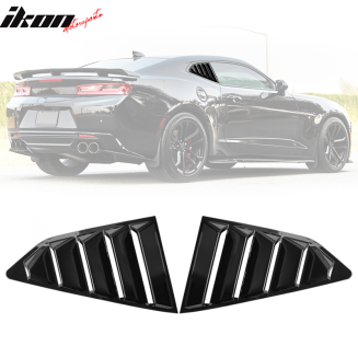 Sidorutepersienner blanksvart – Chevrolet Camaro 2016-2023