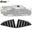 Sidorutepersienner blanksvart – Chevrolet Camaro 2016-2023