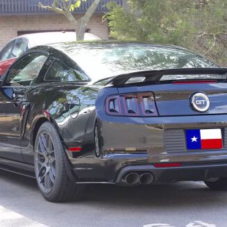 Bakvinge – GT/CS Style – Gloss Black – Ford Mustang 2010-2014 – bild 5