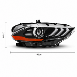 Strålkastare – Full LED Projector – Set – Ford Mustang 2018-2023 USA – bild 2