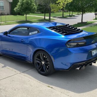 Bakrutepersienner IK-stil blanksvart – Chevrolet Camaro 2016-2023