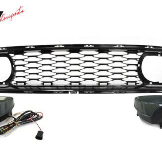 Halo LED Övre grill – MACH1 Style – Gloss Black – Ford Mustang 2018-2023 GT, Ecoboost – bild 6