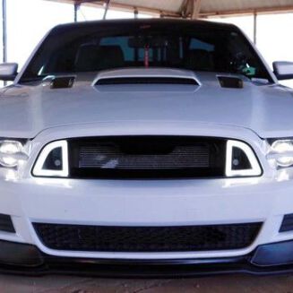 Övre grill – RTR LED Style – Ford Mustang 2013-2014 GT, V6 – bild 5