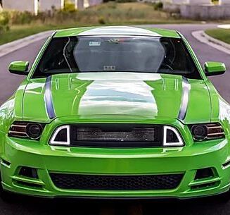 Övre grill – RTR LED Style – Ford Mustang 2013-2014 GT, V6 – bild 4