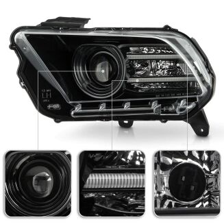 PERFORMANCE Strålkastare LED DRL + Halogen – Set – Ford Mustang 2010-2014 – bild 2