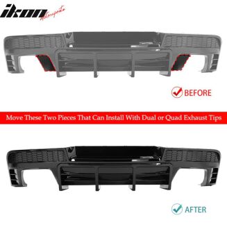 Bakre diffusor blanksvart – Chevrolet Camaro 2014-2015