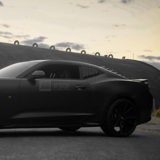 Sidorutepersienner blanksvart – Chevrolet Camaro 2016-2023