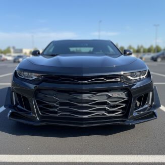 Frontstötfångare ZL1-stil blanksvart – Chevrolet Camaro 2016-2023