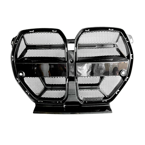 Grill CS/CSL-stil med nät i dry carbon för BMW M3 G80/G81 & M4 G82/G83