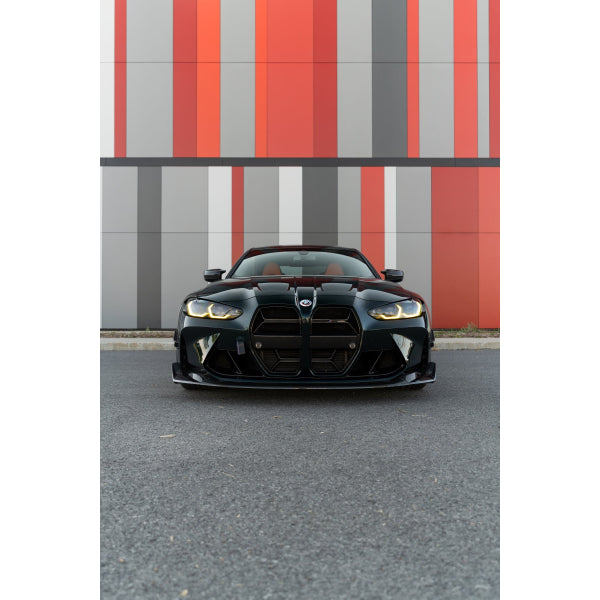 Grill CS/CSL-stil med nät i dry carbon för BMW M3 G80/G81 & M4 G82/G83