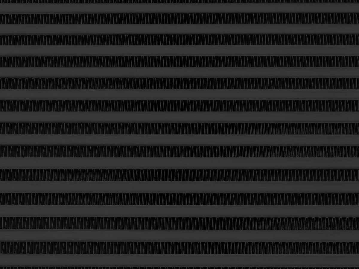 FMIC.EU Universell Intercooler 450x280x76 mm (inlopp/utlopp upptill, Svart)