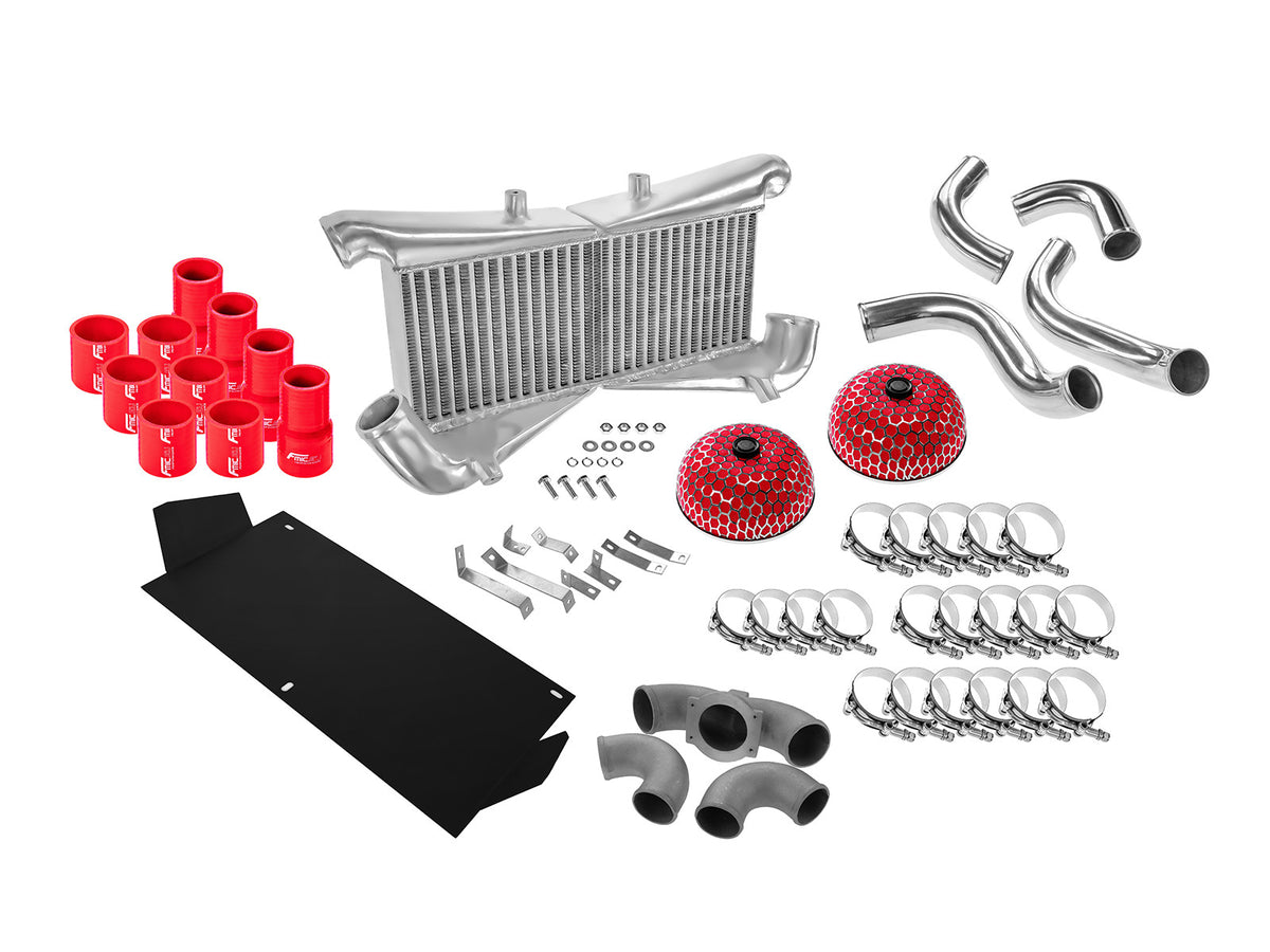 FMIC.EU Intercooler-kit – Nissan 300ZX Twin Turbo Z32 1990–1996 VQ30DETT (Röd)