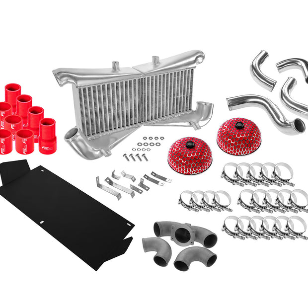 FMIC.EU Intercooler-kit – Nissan 300ZX Twin Turbo Z32 1990–1996 VQ30DETT (Röd)