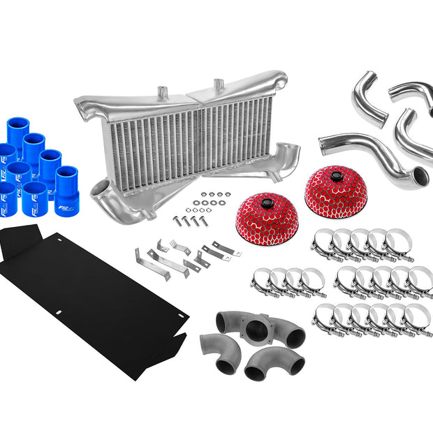 FMIC.EU Intercooler-kit – Nissan 300ZX Twin Turbo / Fairlady Z32 1990–1996 VQ30DETT (Blå)