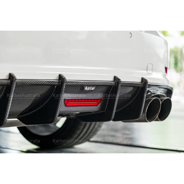 Karbel bakre diffusor i pre-preg carbon för Audi A3 S line / S3 8V Sedan 2013–2016