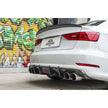 Karbel bakre diffusor i pre-preg carbon för Audi A3 S line / S3 8V Sedan 2013–2016 – bild 2