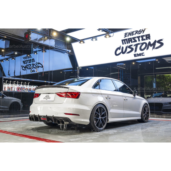 Karbel bakre diffusor i pre-preg carbon för Audi A3 S line / S3 8V Sedan 2013–2016