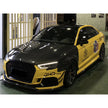 Karbel sidokjolar i pre-preg carbon för Audi RS3 8V Sedan 2017–2019 – bild 2