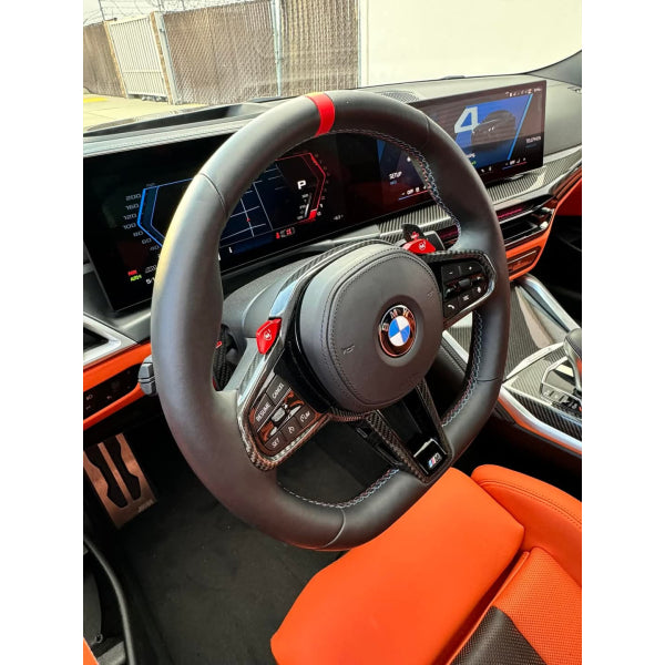 LCI CS-ratt i carbon & läder för BMW G-serie M2/M3/M4/M5/M8/XM/X3M–X6M