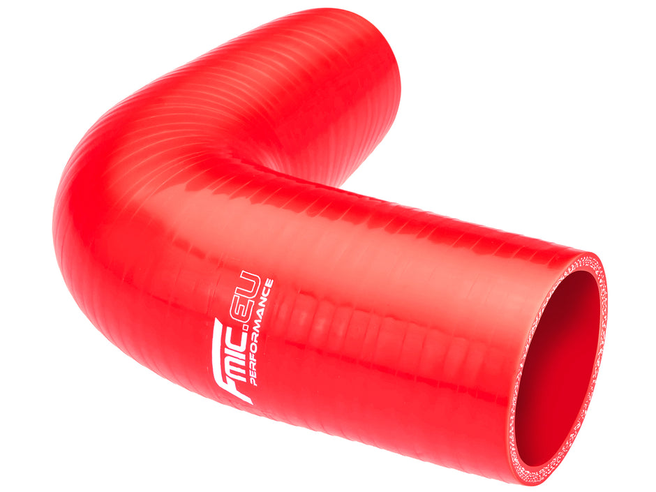 FMIC Silikonböj 90° 38 mm Röd