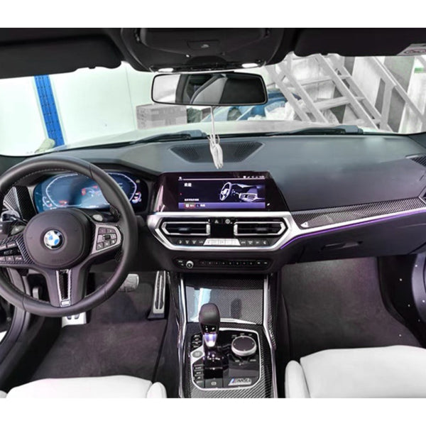Interiördekorsats i pre-preg carbon för BMW M3 G80/G81 & M4 G82/G83 (före facelift)