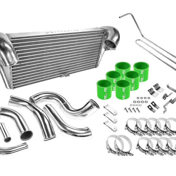 FMIC.EU Intercooler-kit – Mazda RX-7 FD3S 13B Twin Turbo 1993–1997 (Grön)