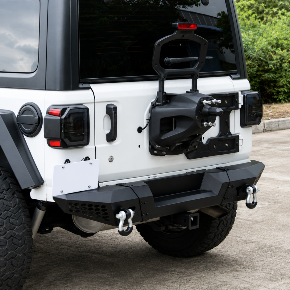 Rear Bumper – Off-Road Alaska – D-Rings & License Plate Bracket (WRANGLER JL 18-26)