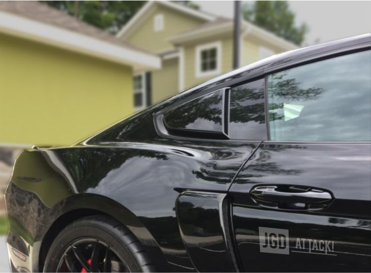 Skärmventiler/Scoops – Gloss Black – Ford Mustang 2015-2023 Fastback