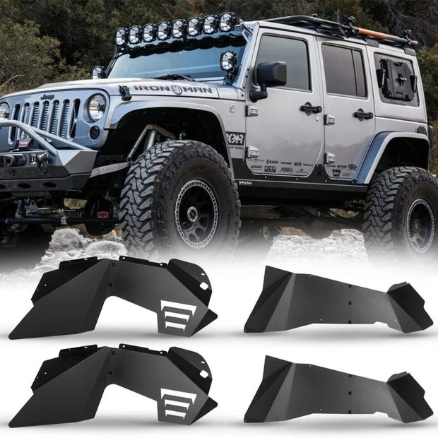 Front and Rear Steel Inner Fender Liners V1