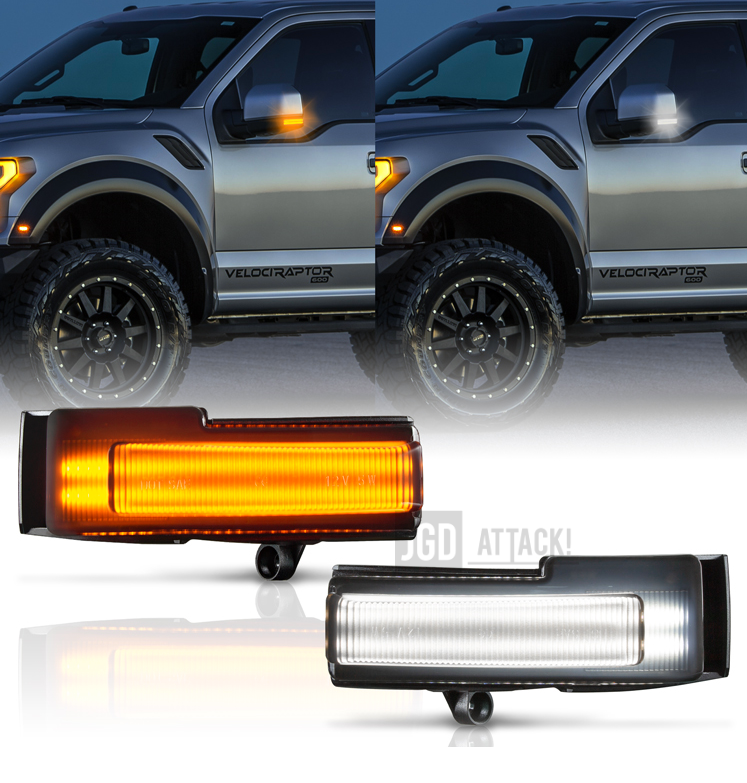 LED Mirror Sequential Turn Signal with DRL (F150 15-18)