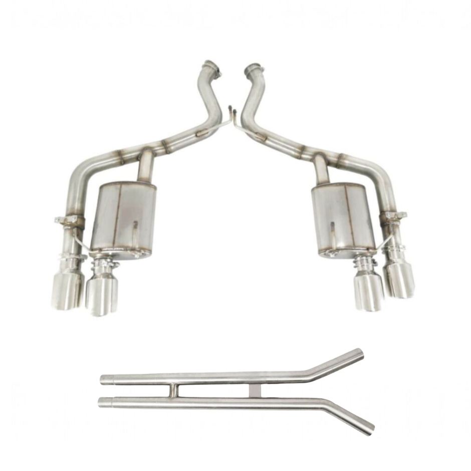 Axle-back avgassystem + H-rör/Resonatorborttagning – Ford Mustang 2015-2023 GT