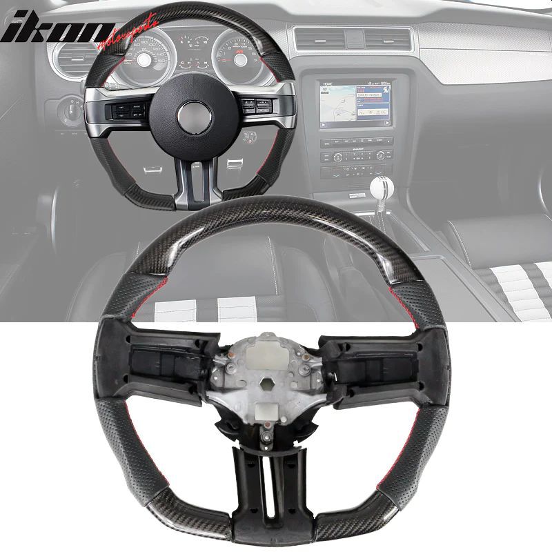Ratt – CF with Real Leather – Ford Mustang 2010-2014