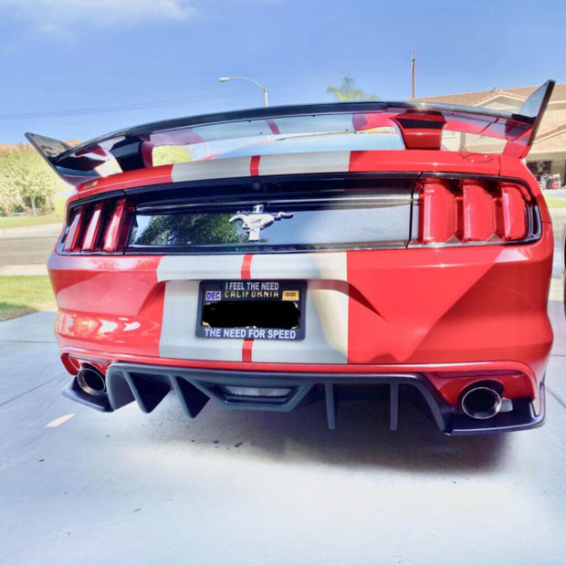 Bakre stötfångare Diffuser – Hennessey Style – Single Exhaust – Ford Mustang 2015-2017 BASE