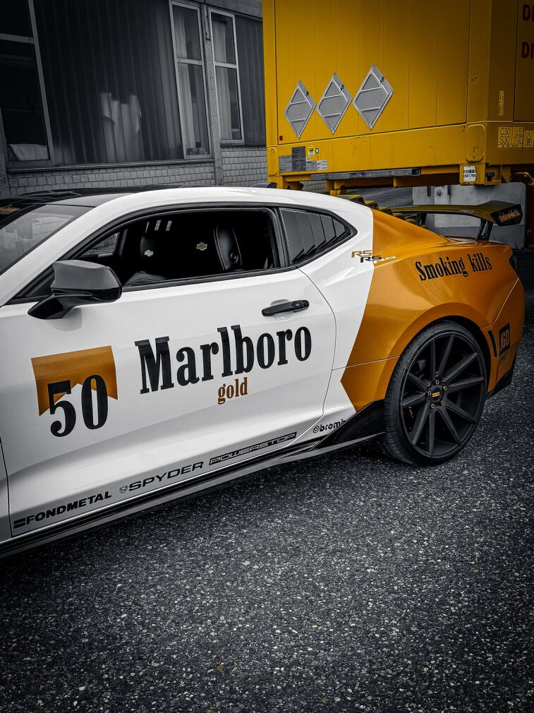 Sidokjolar blanksvart – Chevrolet Camaro 2016-2023