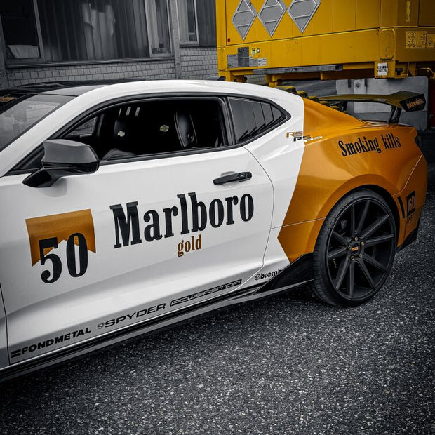 Sidokjolar blanksvart – Chevrolet Camaro 2016-2023