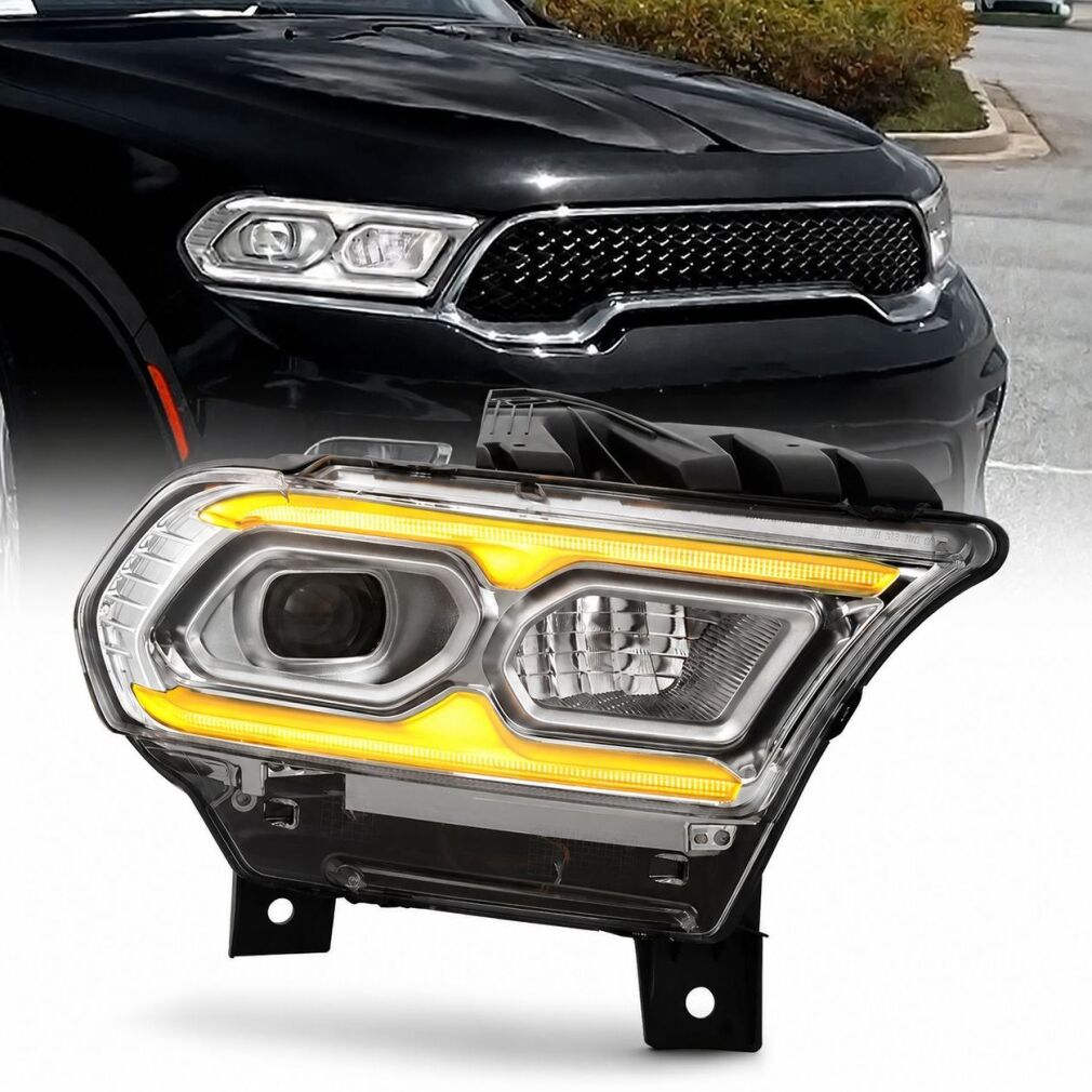 68433780AE CHROME Full LED Projector Headlight