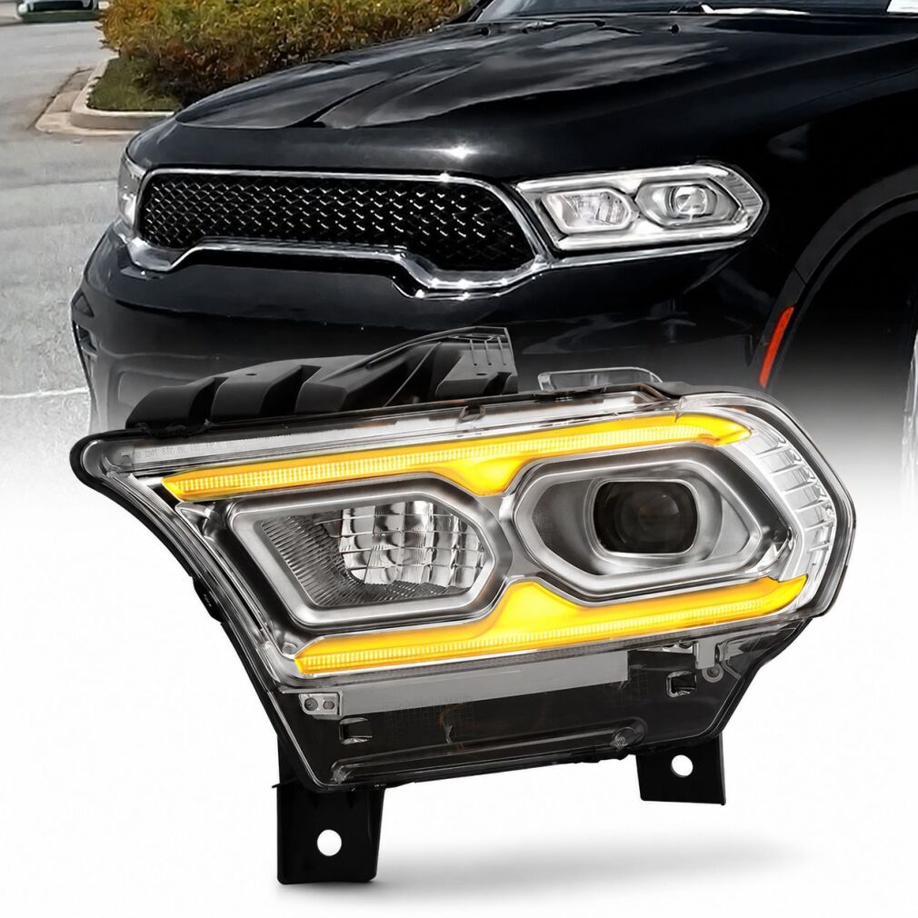 68433781AE CHROME Full LED Projector Headlight