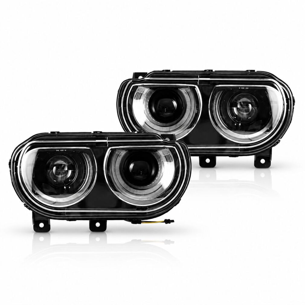 LED Black Projector Headlights