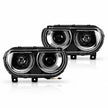 LED Black Projector Headlights