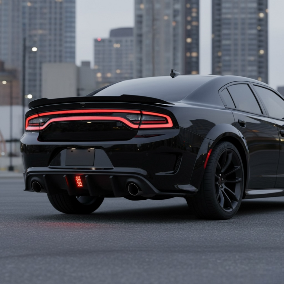 Rear Diffuser With LED Light