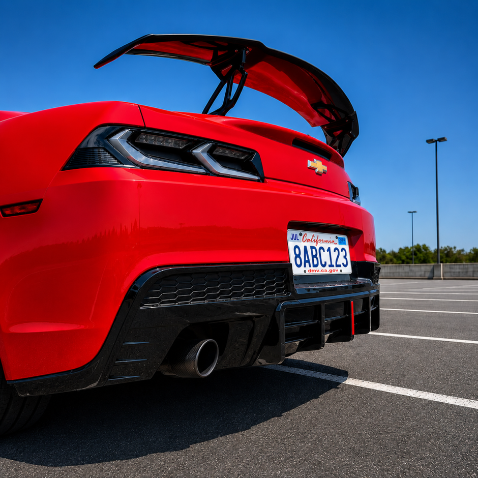 Bakre diffusor blanksvart – Chevrolet Camaro 2014-2015