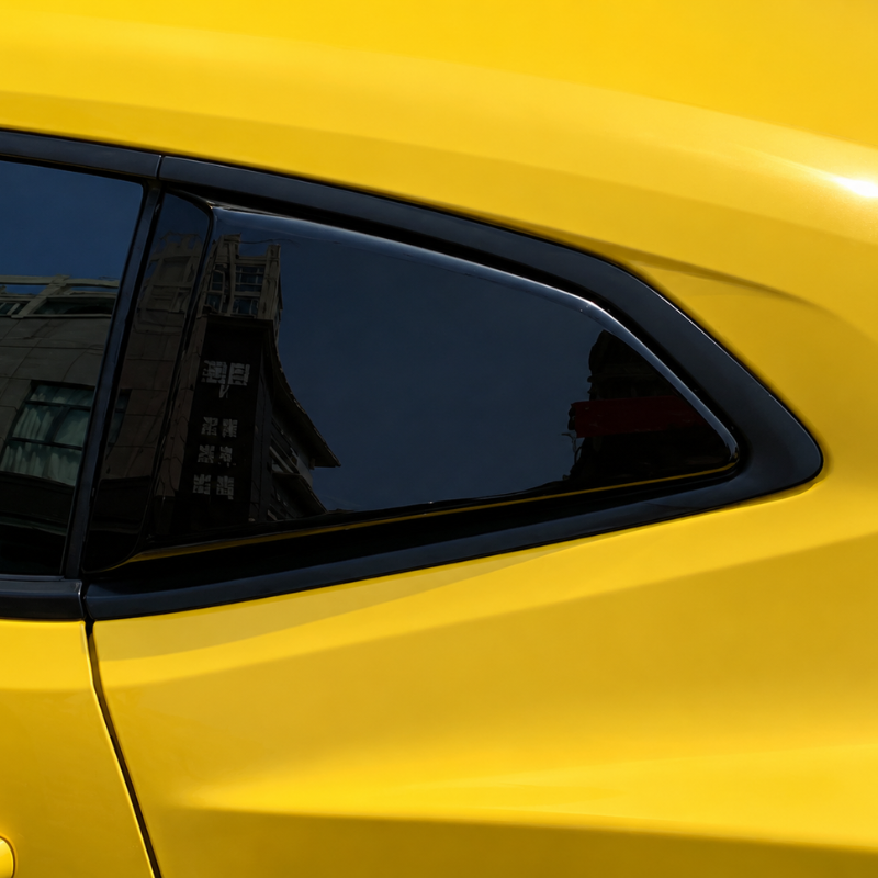 Sidorutepersienner blanksvart – Chevrolet Camaro 2016-2023