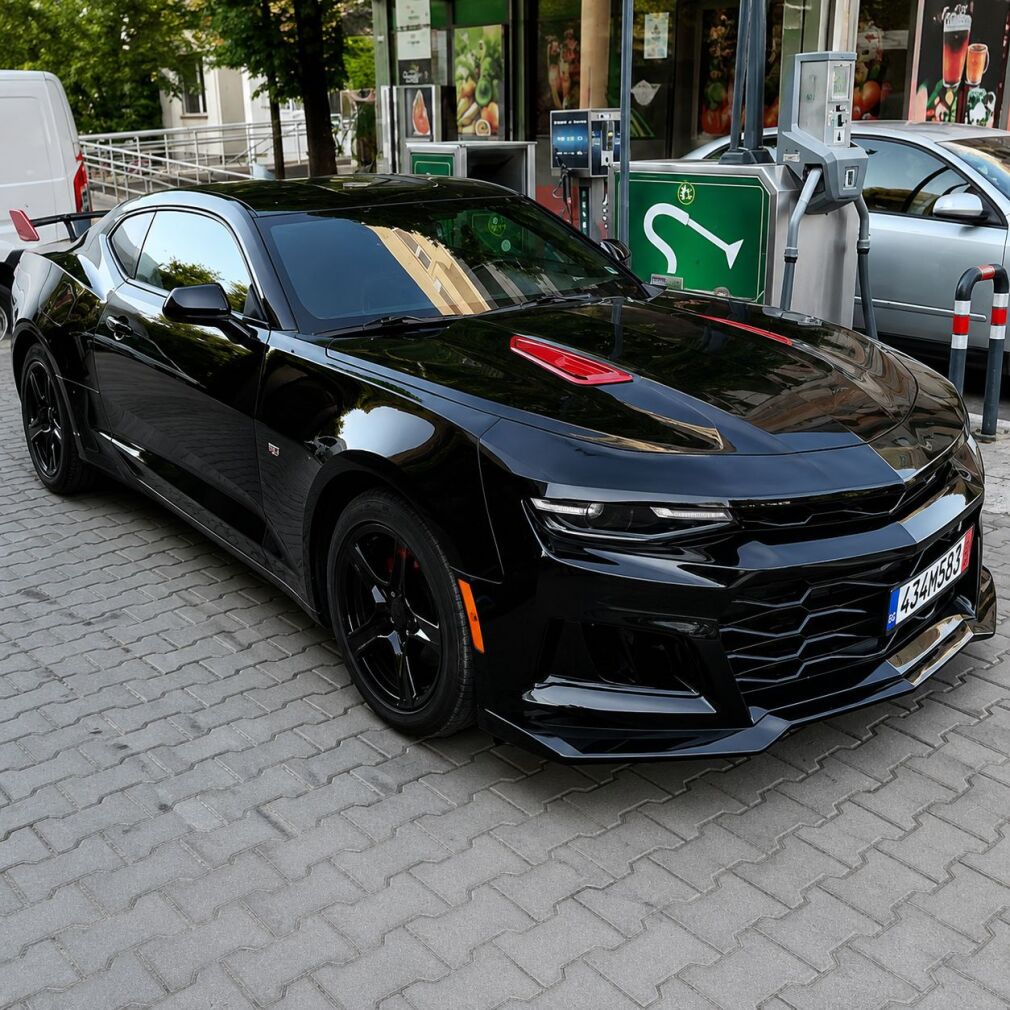 Frontstötfångare ZL1-stil blanksvart – Chevrolet Camaro 2019-2023