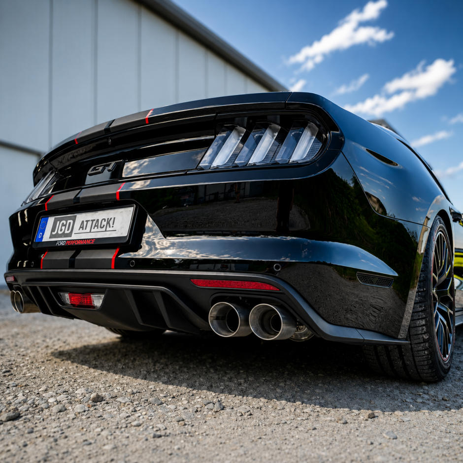 Bakre stötfångare Diffuser – RTR Style – Quad Exhaust – Ford Mustang 2015-2017