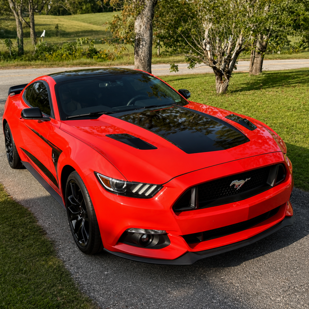 Huvventiler – Gloss Black – Ford Mustang 2015-2017 Ecoboost, V6