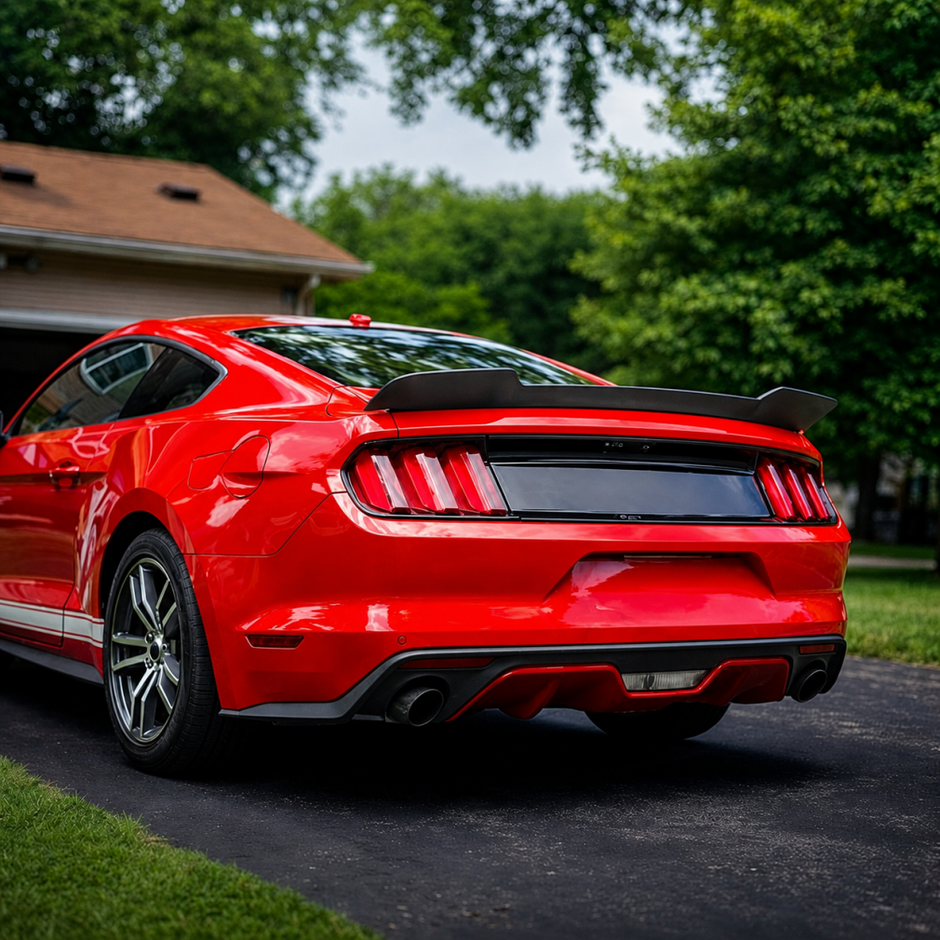 Bakvinge – Nascar Blade – Matte Black – Ford Mustang 2015-2023